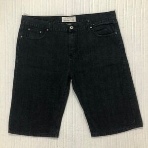Ecko Unltd Relaxed Fit Denim Shorts Size 40 Black‎ Mens Casual